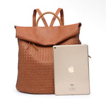JNY902 Woven Vegan Leather Rucksack