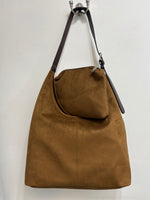 5799 Faux Suede Hobo Bag