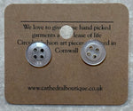 Button Stud Earrings