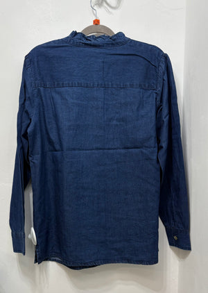 916 Denim Frill Collar Shirt