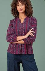 Indira Ethnic Stripe Top - Multi