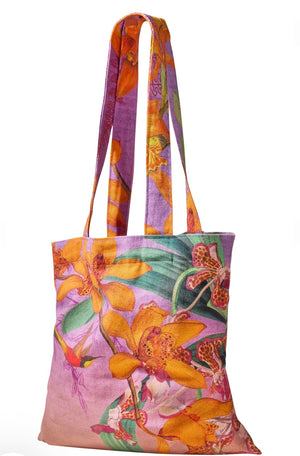 TOT19 CANVAS TOTE BAG - BOTANY BLISS - LAVENDER