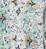 230 PINTUCK FLORAL PRINTED SHIRT