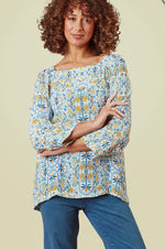 Cristina Holiday Palm Top - Multi