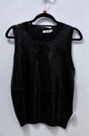 Black Elsa Sequin Vest