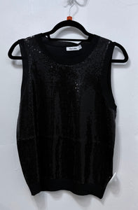 Black Elsa Sequin Vest