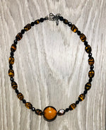Murano Glass and Crystal Bead Necklace