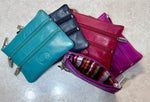1059 Leather 4 zip Coin/Card Purse*