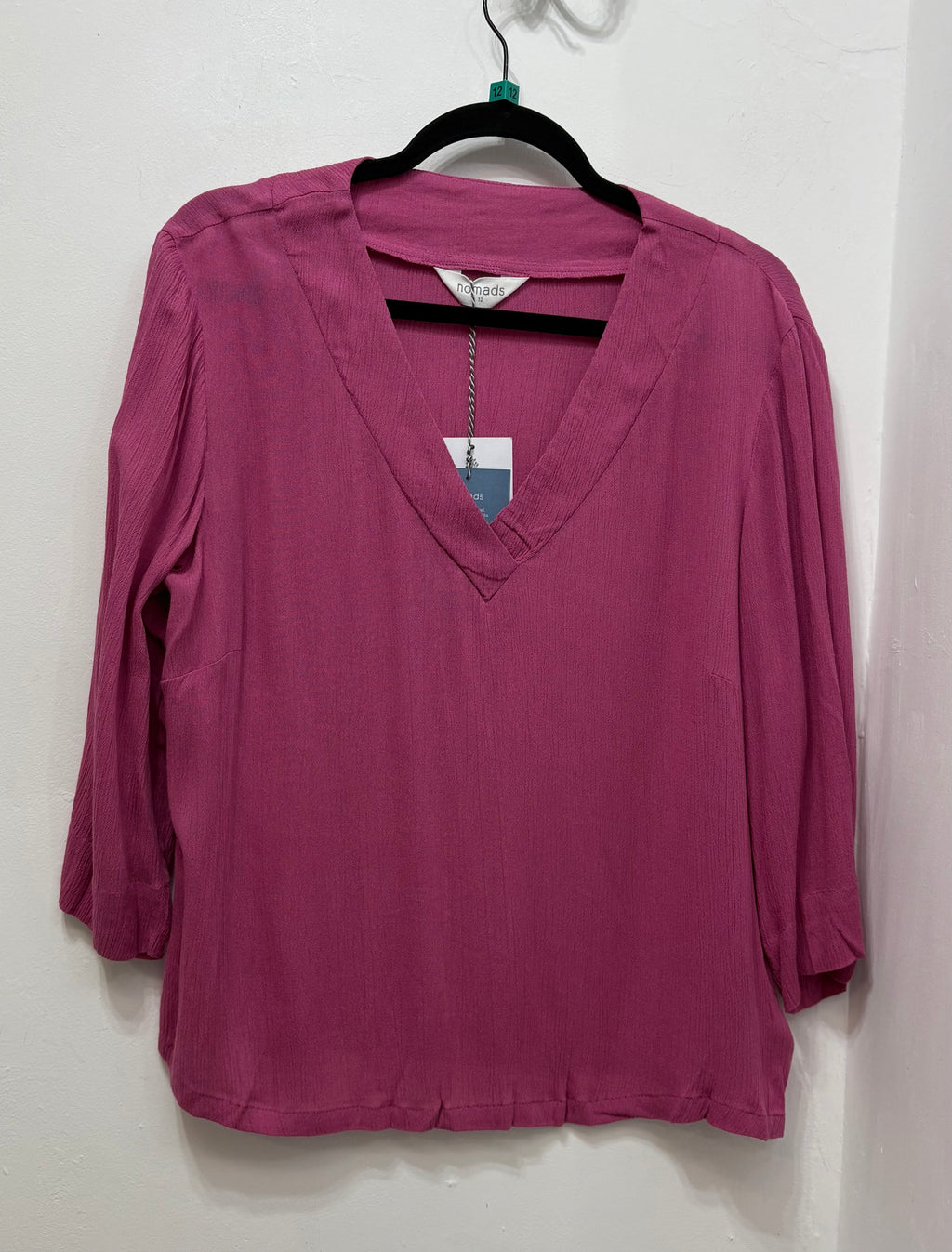VK4145 Plain 3/4 Sleeve Top