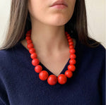 H20GBS4 ORANGE NECKLACE