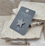 RX045B Crystal Star Magnetic Brooch