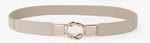 Stretch Waist Belt with Buckle Detail