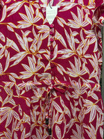 242 Leaf Print Dress