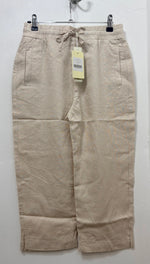 4390 Linen Blend Crop Trouser