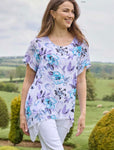 464 Floral Layered Tunic