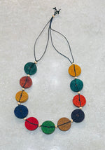 Cork Disc adjustable Necklace