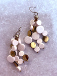 UJ1416 Drop Disc Earrings