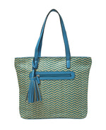 FOXGLOVE STRAW WEAVE SHOULDER BAG