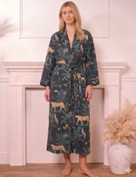 M064805-Cotton Kimono Style Dressing Gown