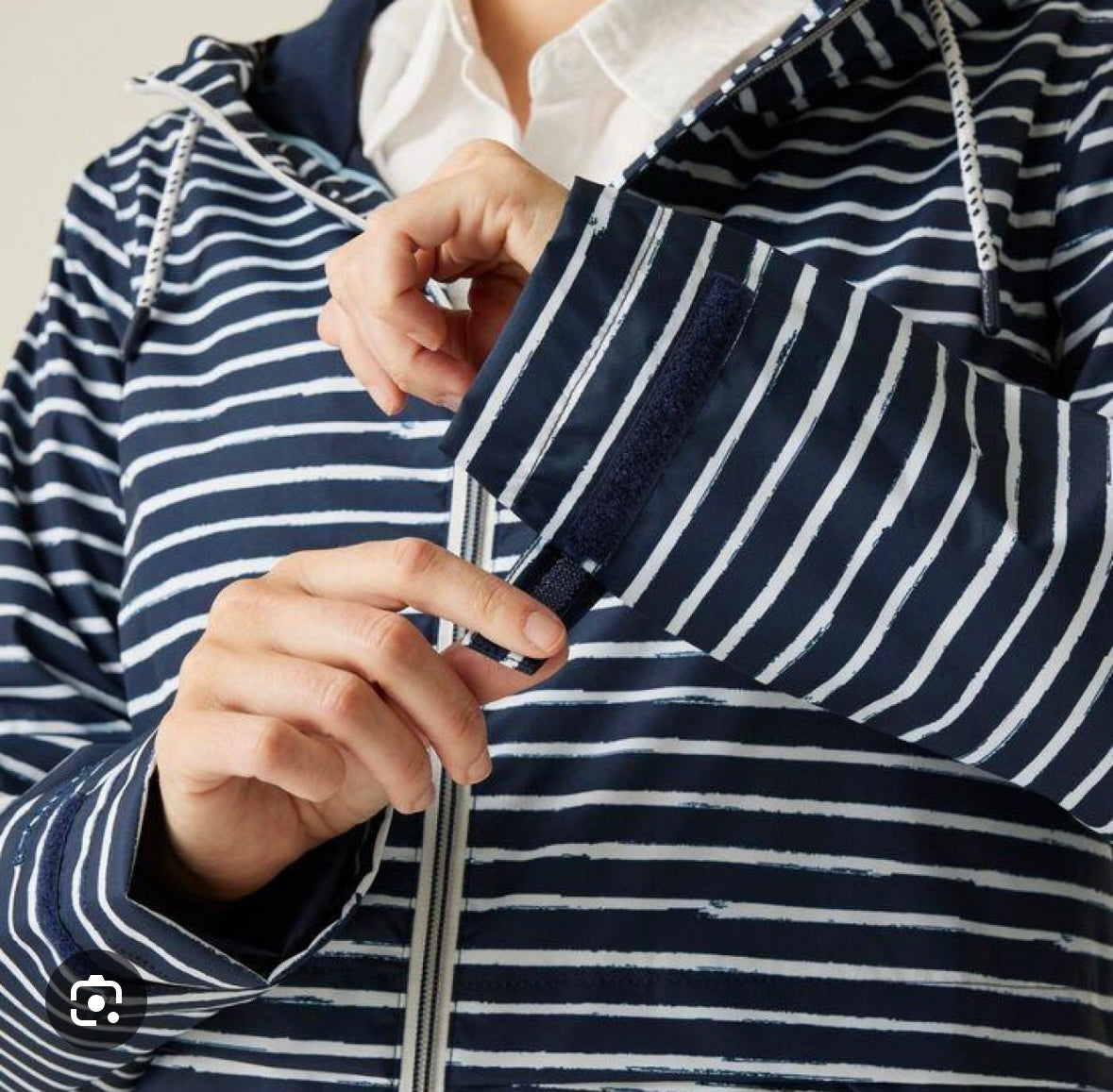 RWW448 Bayletta Stripe Navy and White Jacket