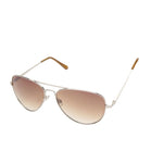 8703 AVIATOR STYLE SUNGLASSES WITH SILVER METAL FRAME
