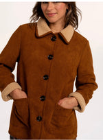Hawthorn Faux Suede And Shearling Coat