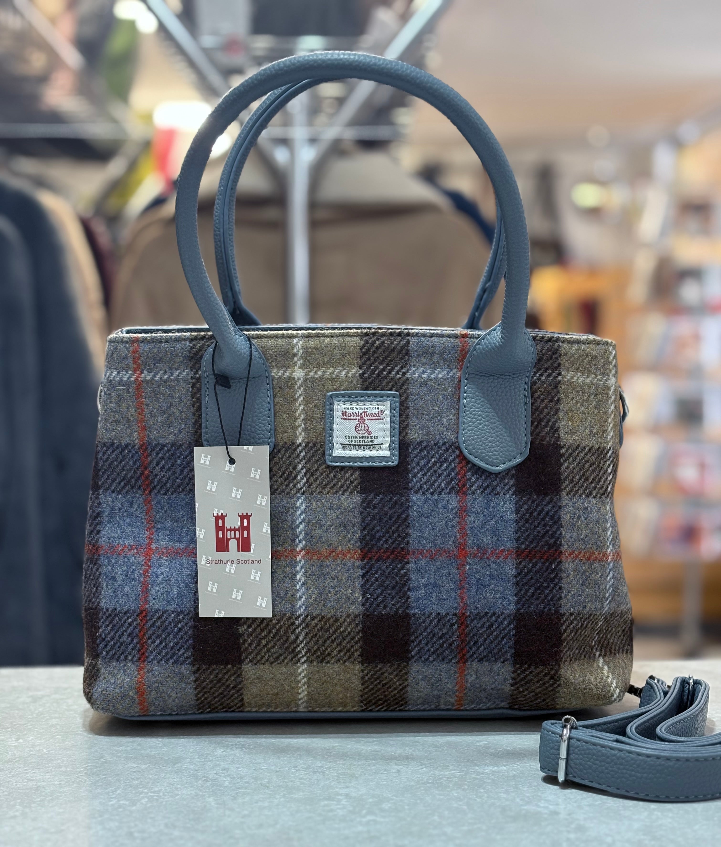 166 Strathurie Harris Tweed Buchanan Handbag