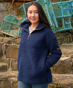 Ladies Coast Half Zip Fleece Navy