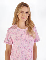 Ditsy Floral Print 40" Jersey Nightdress ND05111