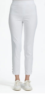 216 EYELET DETAILED BENGALINE STRETCH TROUSERS