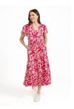242 Leaf Print Dress