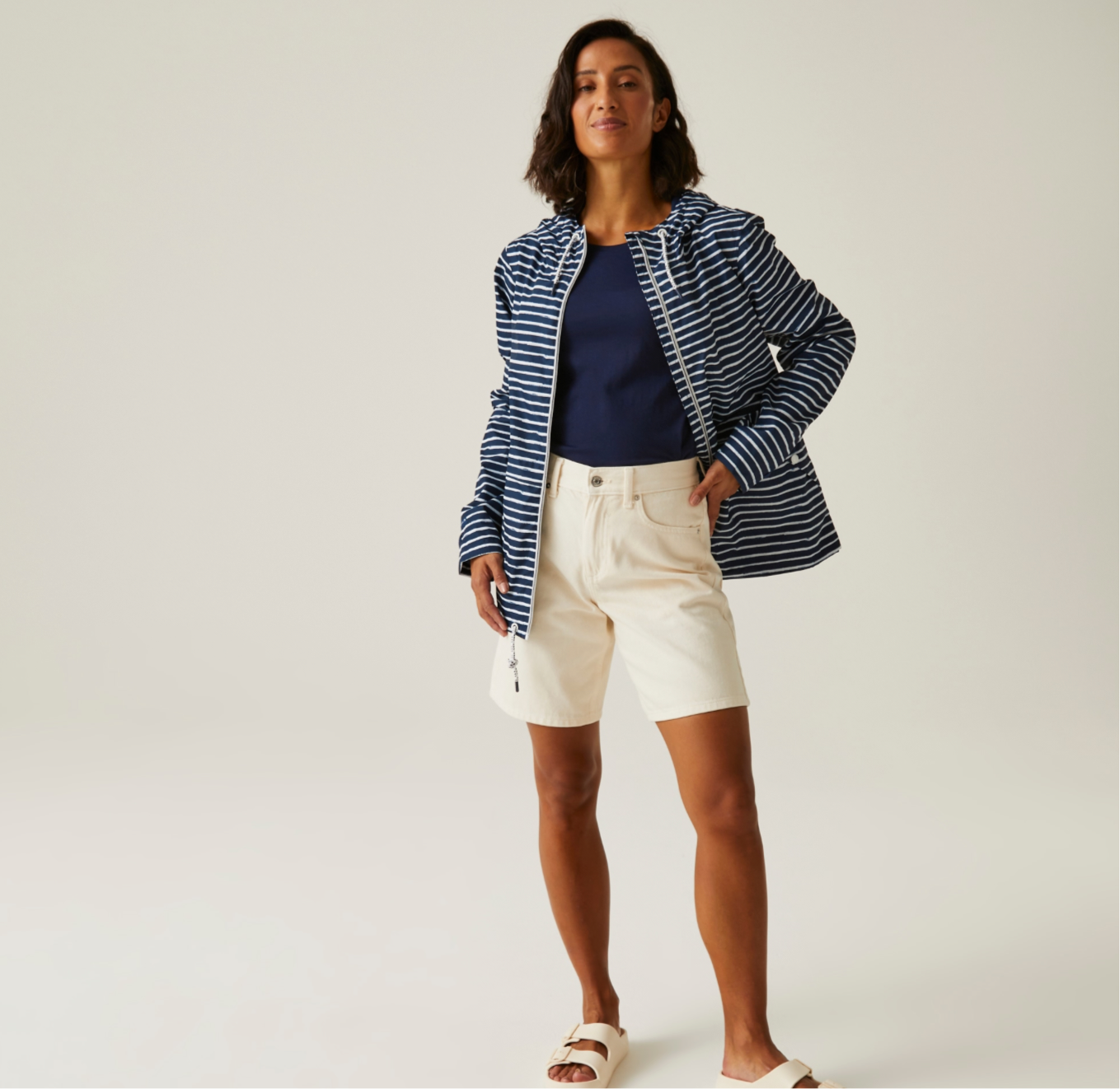 RWW448 Bayletta Stripe Navy and White Jacket