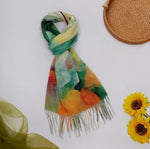 LP3767 Luxury Lily Print Scarf
