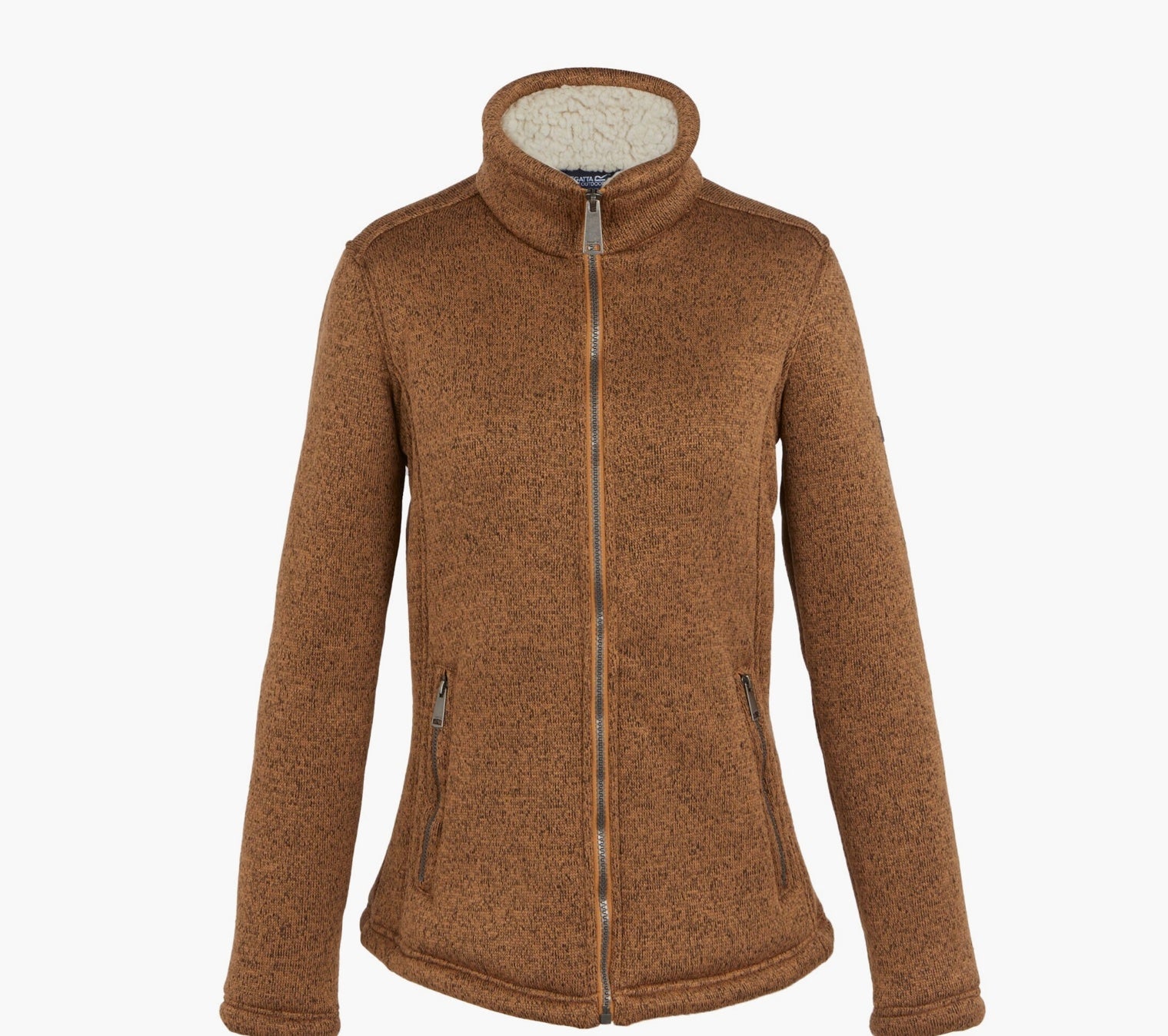 RWA586 Razia II Full Zip Bonded Fleece | Bran Brown(Light Vanilla)