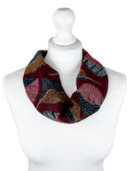 SHMM1375 Savannah Abstract Print Magnetic Crinkle Scarf