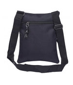 2586 LORENZ "3D" POLYESTER SLIM X-BODY BAG WITH 4 ZIPS