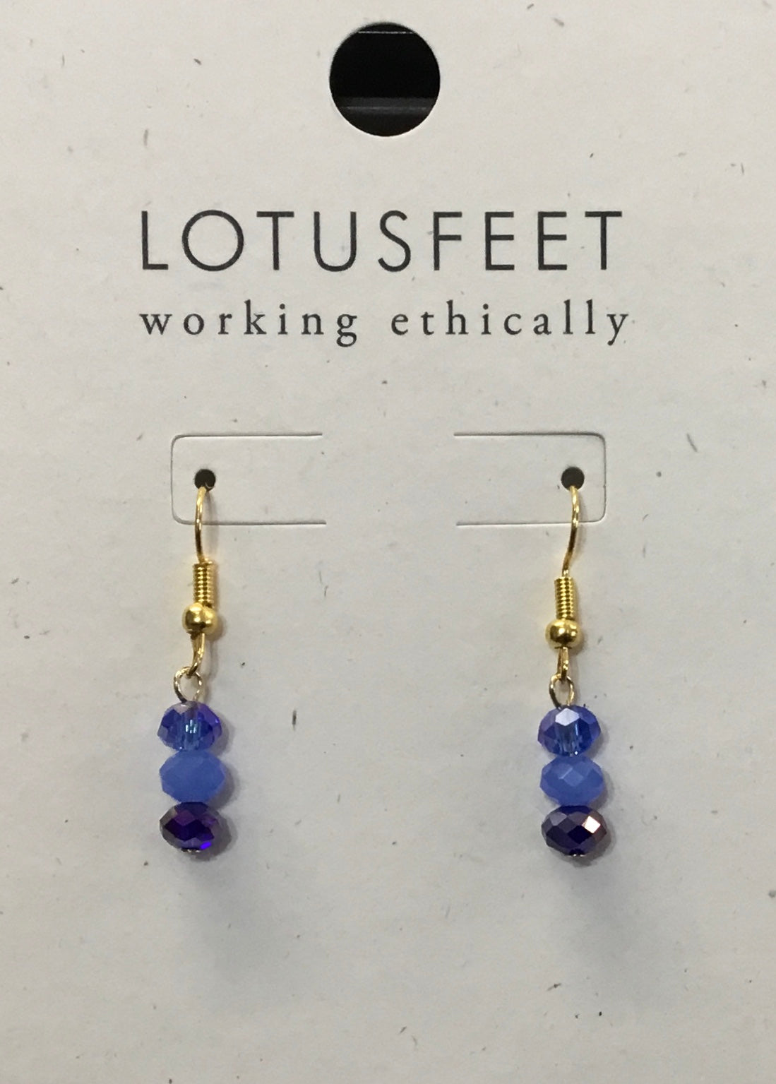 M24C Mixed Crystal Drop Earrings