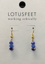 M24C Mixed Crystal Drop Earrings