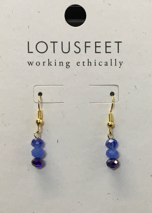 M24C Mixed Crystal Drop Earrings