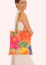 TOT18 CANVAS TOTE BAG - BOUNTIFUL BLOOMS