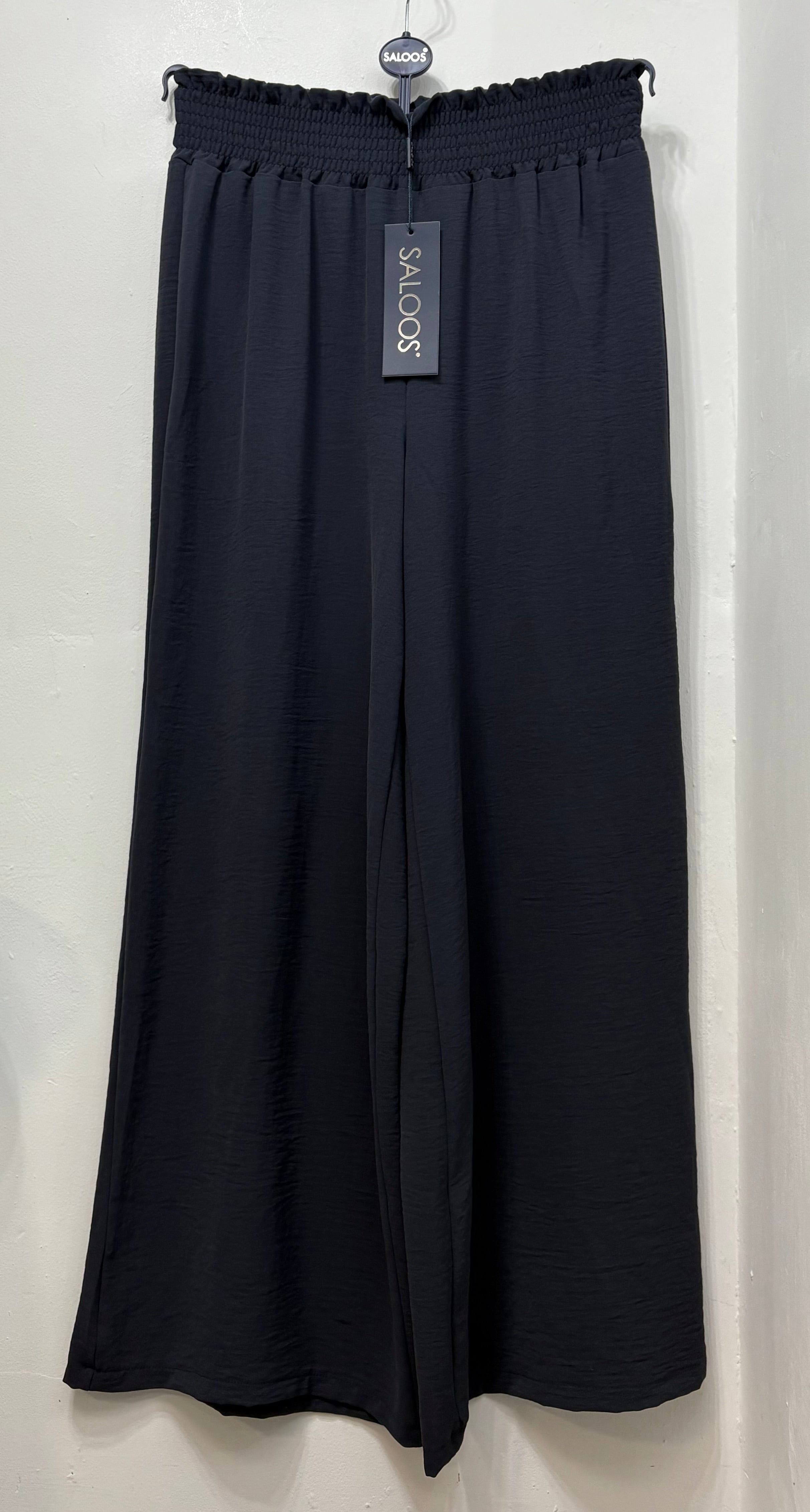 5436 Wide Leg Pull on Trouser-Charcoal