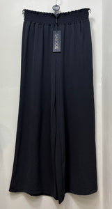 5436 Wide Leg Pull on Trouser-Charcoal