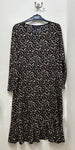 5300 Black/Brown Floral Dress