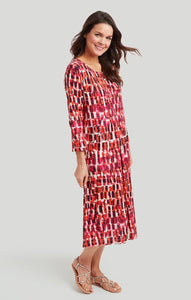 Petra Print Ryley Dress - Pink Mix