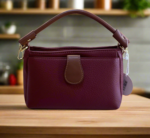 2856 Triple Compartment Shoulder Bag