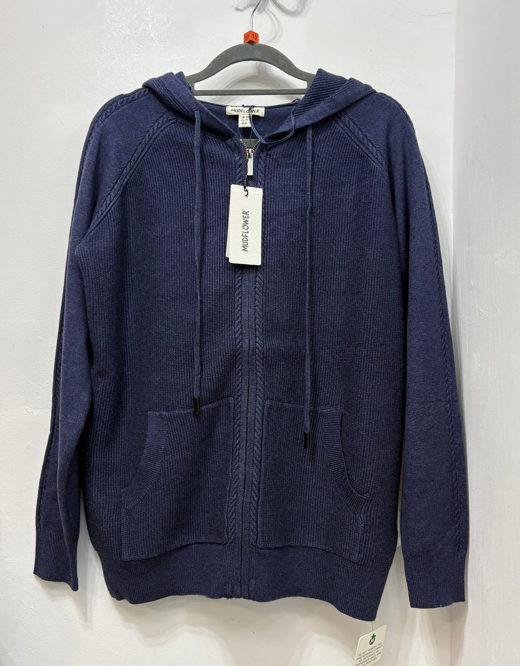 653 Zip front Knitwear with Hood