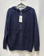 653 Zip front Knitwear with Hood