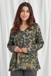 Charleston Print Estella Top - Green Mix