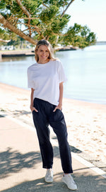 DW132J Linen Blend Trousers