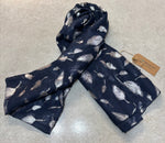 RC22103 Silver Foil Leaf Eco Scarf